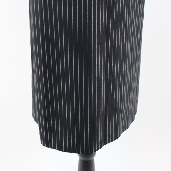 Moschino Sleeveless Heart Stripe Design Mini Dress 42 Tie Shoulder Silk Wool M - Picture 3 of 8